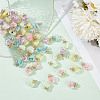 HOBBIESAY 60Pcs 5 Colors Luminous Glow in the Dark Glass Wish Bottle Pendants FIND-HY0003-55-4