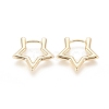 Brass Huggie Hoop Earrings EJEW-F245-03G-1