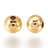 Brass Beads KK-E759-4mm-08G-2