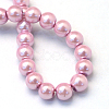 Baking Painted Pearlized Glass Pearl Round Bead Strands X-HY-Q003-6mm-47-4