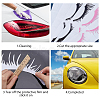 SUPERFINDINGS 6 Sets 3 Colors PVC Eyelashes & Lips Car Decorative Stickers DIY-FH0006-46-4