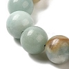 12.5mm Round Natural Flower Amazonite Braided Bead Bracelets for Women Men BJEW-C060-01V-2