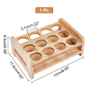 12 Round Holes Bamboo Shot Glasses Holders AJEW-WH0317-06-2