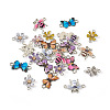 Boutigem 24Pcs 12 Styles Alloy Enamel Connector Charms FIND-BG0001-03-3