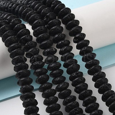 Natural Lava Rock Beads Strands G-Z030-A23-01-1