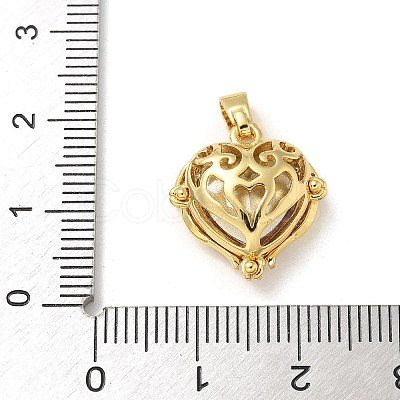 Brass Micro Pave Cubic Zirconia Pendants KK-U046-11G-02-1