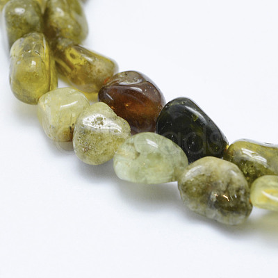 Natural Green Garnet Beads Strands G-K203-05-1