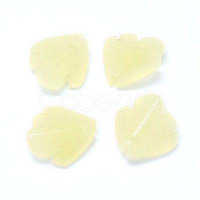 Imitation Jade Glass Charms GLAA-H016-03C-3-1