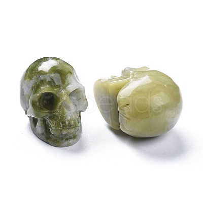 Halloween Natural Lemon Jade Home Decorations DJEW-K015-07-1