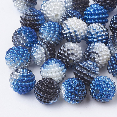 Imitation Pearl Acrylic Beads OACR-T004-10mm-01-1