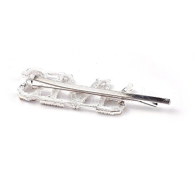 Alloy Rhinestone Hair Bobby Pins PHAR-WH0005-A06-1