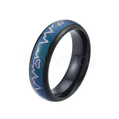 Heart Beat Mood Ring RJEW-N043-31E-1