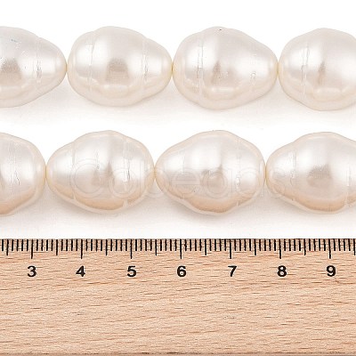 Shell Pearl Beads Strands BSHE-L035-A02-1