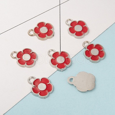 Alloy Enamel Pendants X-ENAM-N053-08-1