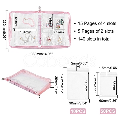 Transparent Jewelry Organizer Storage Zipper Bag AJEW-WH0314-44D-1