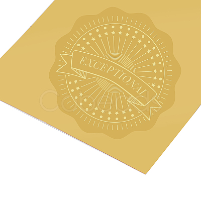 Self Adhesive Gold Foil Embossed Stickers DIY-WH0211-030-1