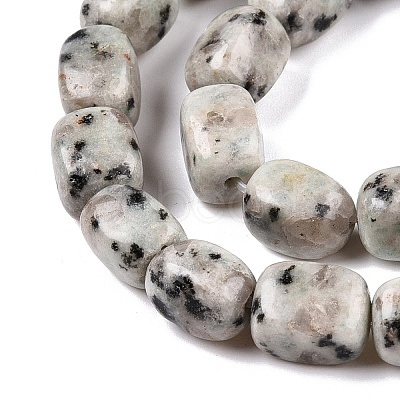 Natural Sesame Jasper/Kiwi Jasper Beads Strands G-T138-80-1