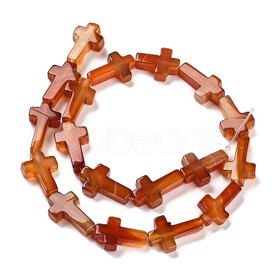 Natural Red Agate(Dyed & Heated) Beads Strands G-I337-A02-02-1