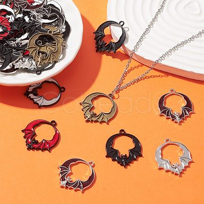 35Pcs 7 Styles Alloy Pendants PALLOY-CJ0002-46-1