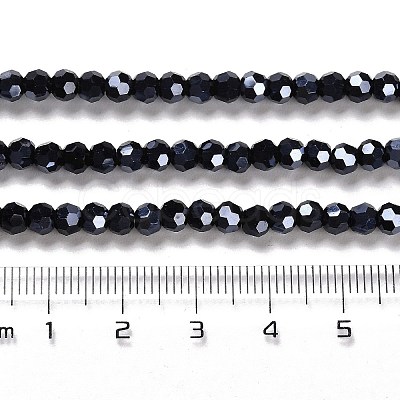 Electroplate Opaque Glass Beads Strands EGLA-A035-P4mm-A18-1