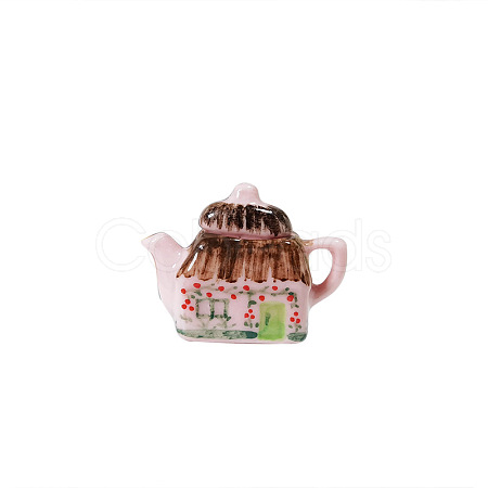 Porcelain Miniature Teapot Ornaments PORC-PW0001-051-1