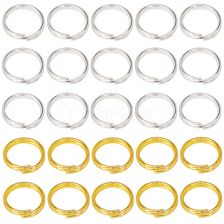 SOFPLATE 600Pcs 2 Colors Brass Split Rings KK-SP0001-82B-1