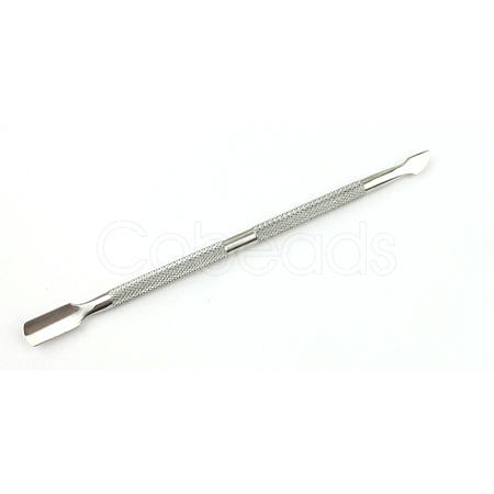 Double Head Stainless Steel Cuticle Pusher MRMJ-S006-35-1