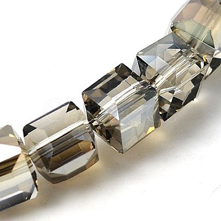 Electorplated Glass Beads EGLA-E006-2G-1