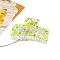 Rectangle Printed Plastic Claw Hair Clips, Hair Accessories for Women & Girls, Pear, 45x85x40mm