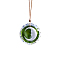 Moon Glass Hanging Suncatchers, for Home Window Garden Decorations, Clear, Pendant: 45x45mm