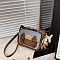 DIY Cartoon Dog Crossbody Bag Making Kits, including Imitation Leather Fabric and Metal Findings, Light Blue, 200x140x80mm