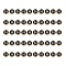 Golden Plated Alloy Charms, with Enamel, Enamelled Sequins, Flat Round, Black, Letter.H, 14x12x2mm, Hole: 1.5mm, 50pcs/Box