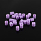 5mm Melty Beads PE Fuse Beads, Small DIY PE Beads, Tube, Lilac, 5x5mm, Hole: 3mm