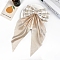 Cloth Snap Hair Clips, Bowknot, Hair Accessories for Women Girls, Antique White, 360x195mm