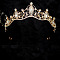 Zinc Alloy with Rhinestone Hair Bands, Crown Hair Band for Bride, Crystal, 40x150mm