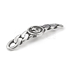 Tibetan Style 304 Stainless Steel Connector Charms STAS-G303-01AS-3