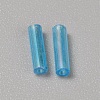 300Pcs Transparent Glass Round Bugle Beads GLAA-WH0015-74E-2