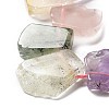 Natural Amethyst & Quartz Crystal & Rose Quartz & Prehnite & Citrine Beads Strands G-P528-K02-01-3