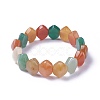 Natural Aventurine Beads Stretch Bracelets BJEW-L495-23G-2
