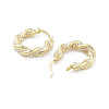 Brass Hoop Earrings EJEW-Q811-37G-2