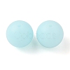 Luminous Round Food Grade Silicone Beads SIL-TAC0007-04B-1