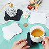 HOBBIESAY 4Pcs 2 Colors Irregular Acrylic Cup Mats FIND-HY0002-66-3