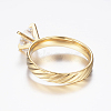 304 Stainless Steel Couple Rings RJEW-P057-06-4