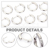 Brass Micro Pave Cubic Zirconia Hoop Earring for Women EJEW-WH0013-97P-5
