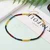 Dyed Natural Malaysia Jade Beaded Necklaces NJEW-JN03236-4