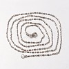 Iron Ball Chain Necklace Making MAK-J004-29P-2