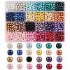 1680Pcs 24 Colors Baking Painted Glass Round Bead Strands HY-SZ0001-05-1