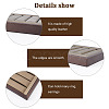 6-Slot Brushed PU Leather Covered Wood Finger Ring Display Trays ODIS-WH0034-09-3