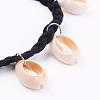 Fashion Style Cowrie Shell Charm Collar Choker Necklaces NJEW-N0052-024-2