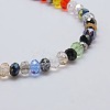 Mixed Faceted Rondelle Electroplate Glass Bead Strands X-EGLA-J047-6x4mm-46-1